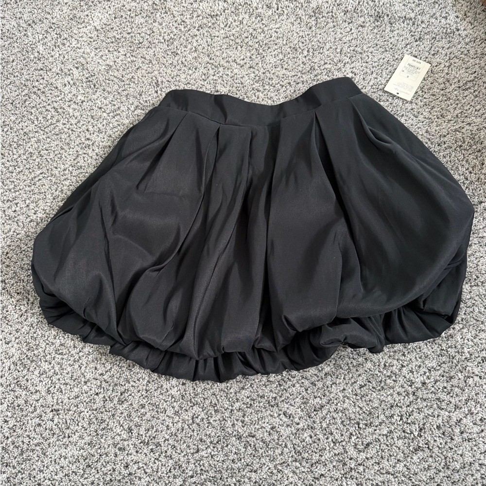 a new day Black Bubble Mini Skirt